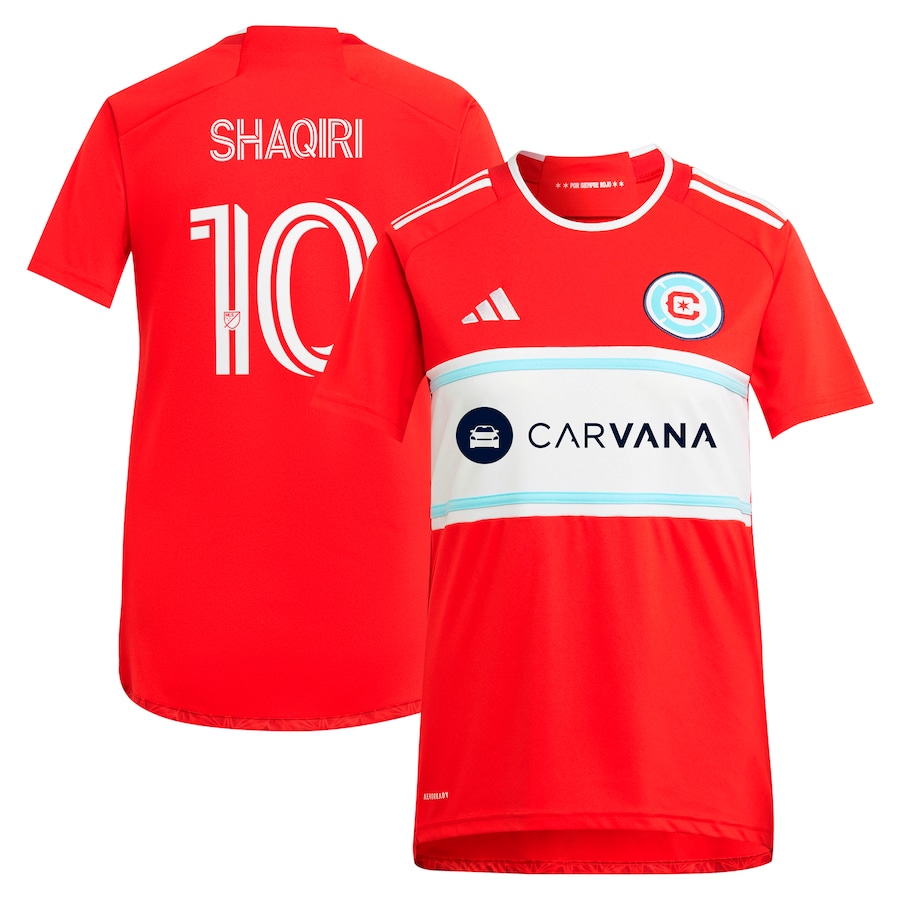 Women's Chicago Fire Xherdan Shaqiri adidas Red 2024 Return To Red Replica Player Jersey - ujerseystore
