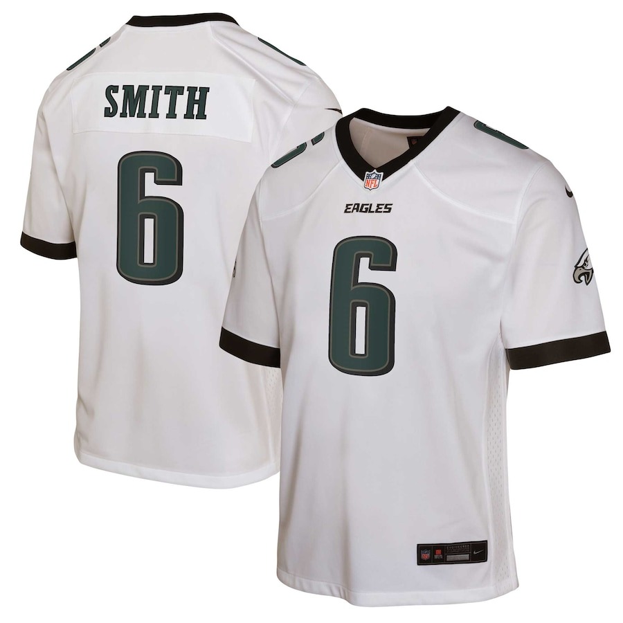 Youth Philadelphia Eagles DeVonta Smith Nike White Game Jersey - ujerseystore
