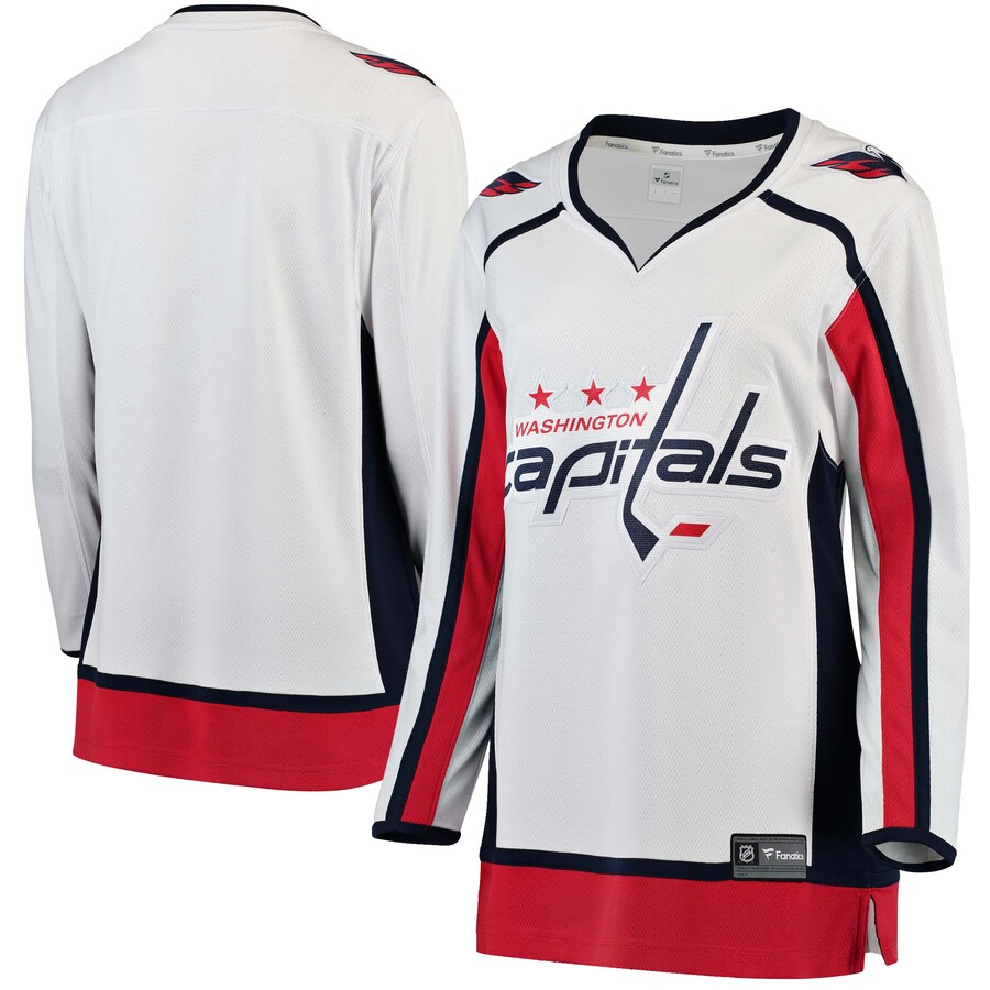 Women's Washington Capitals Fanatics Branded White Away Breakaway Jersey - ujerseystore