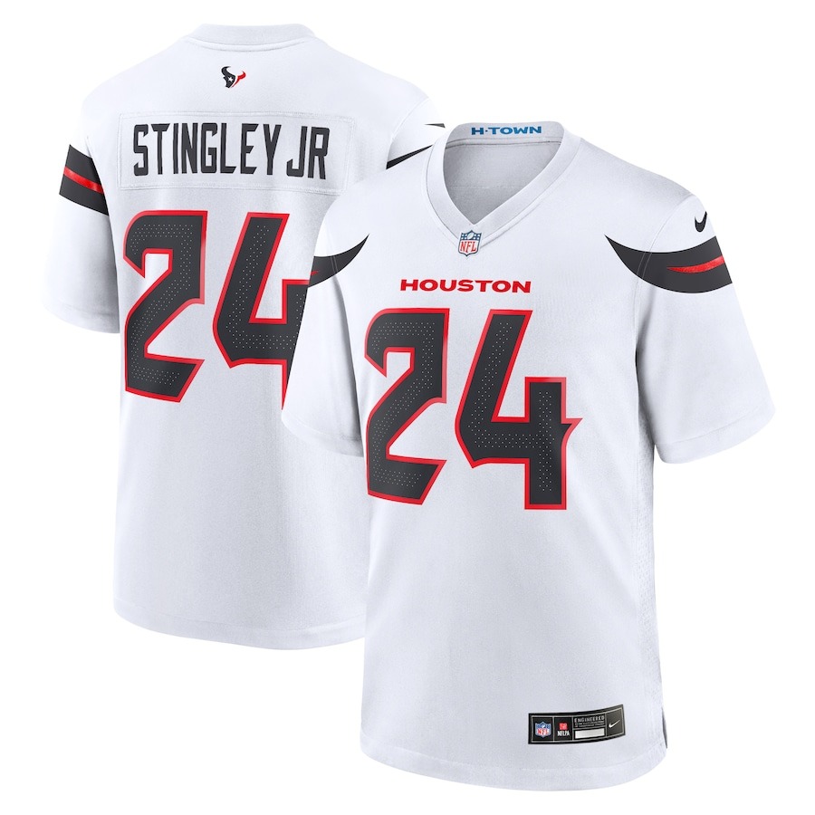 Men's Houston Texans Derek Stingley Jr. Nike White Game Jersey - ujerseystore