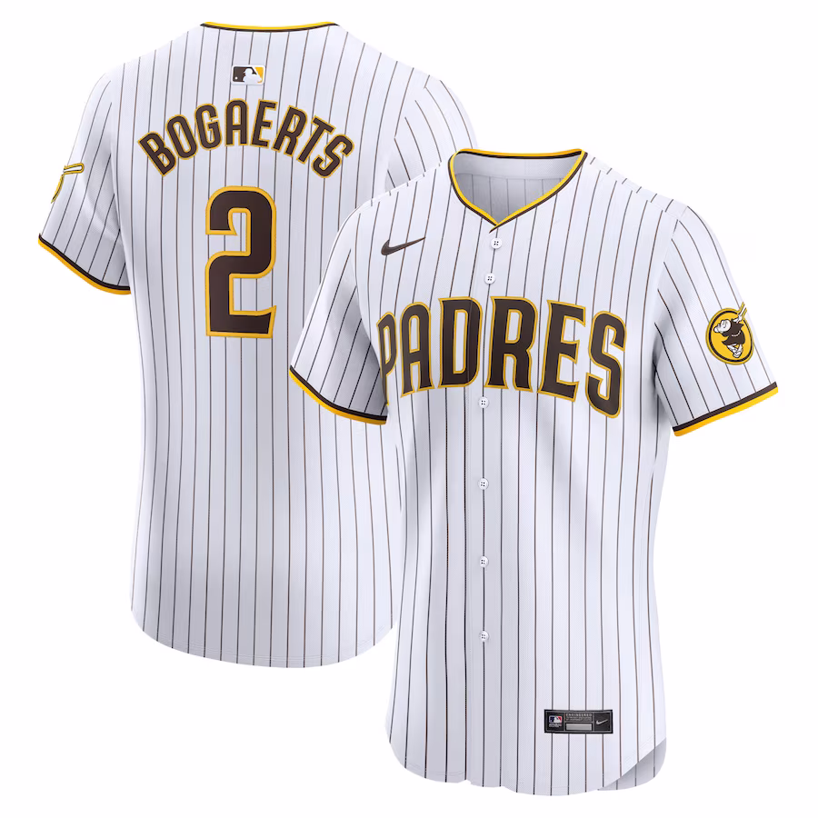 Men's San Diego Padres Xander Bogaerts Nike White Home Elite Jersey - ujerseystore