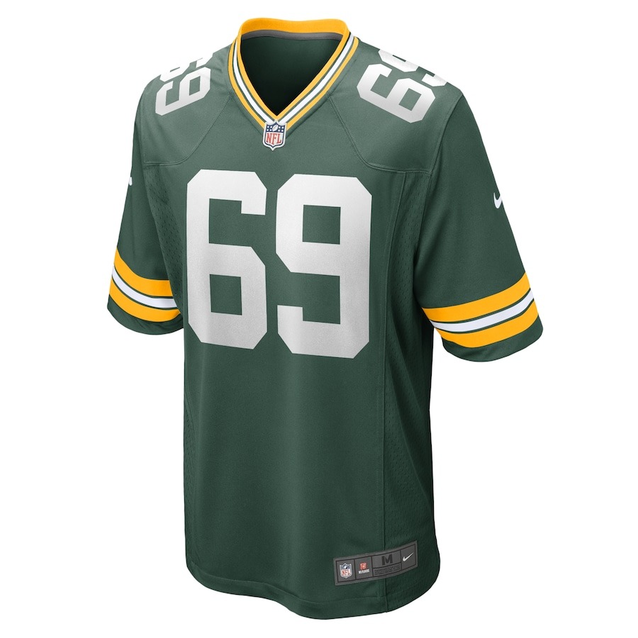 Men's Green Bay Packers David Bakhtiari Nike Green Game Team Jersey - ujerseystore