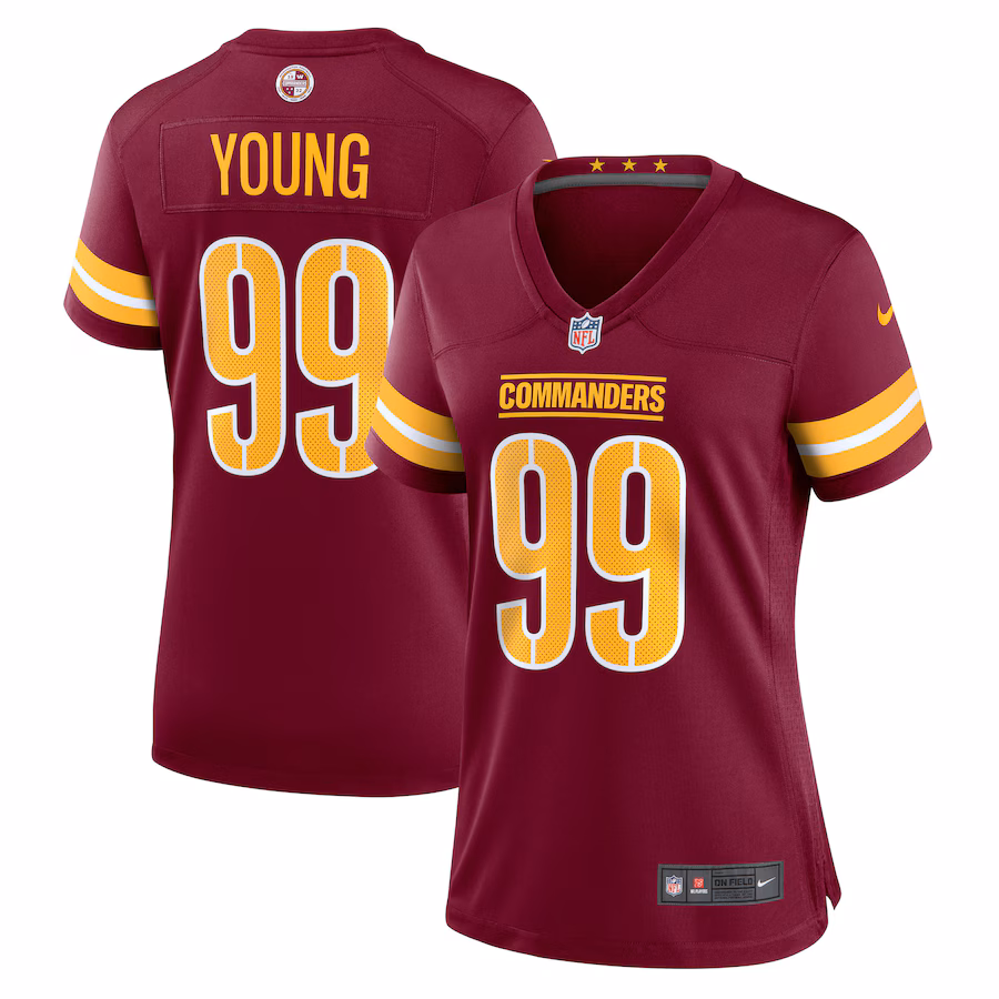 Women's Washington Commanders Chase Young Nike Burgundy Player Jersey - ujerseystore
