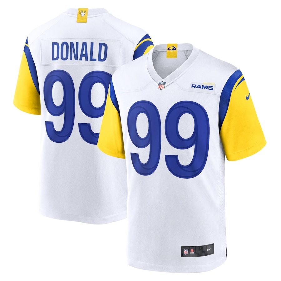 Men's Los Angeles Rams Aaron Donald Nike White Alternate Game Jersey - ujerseystore