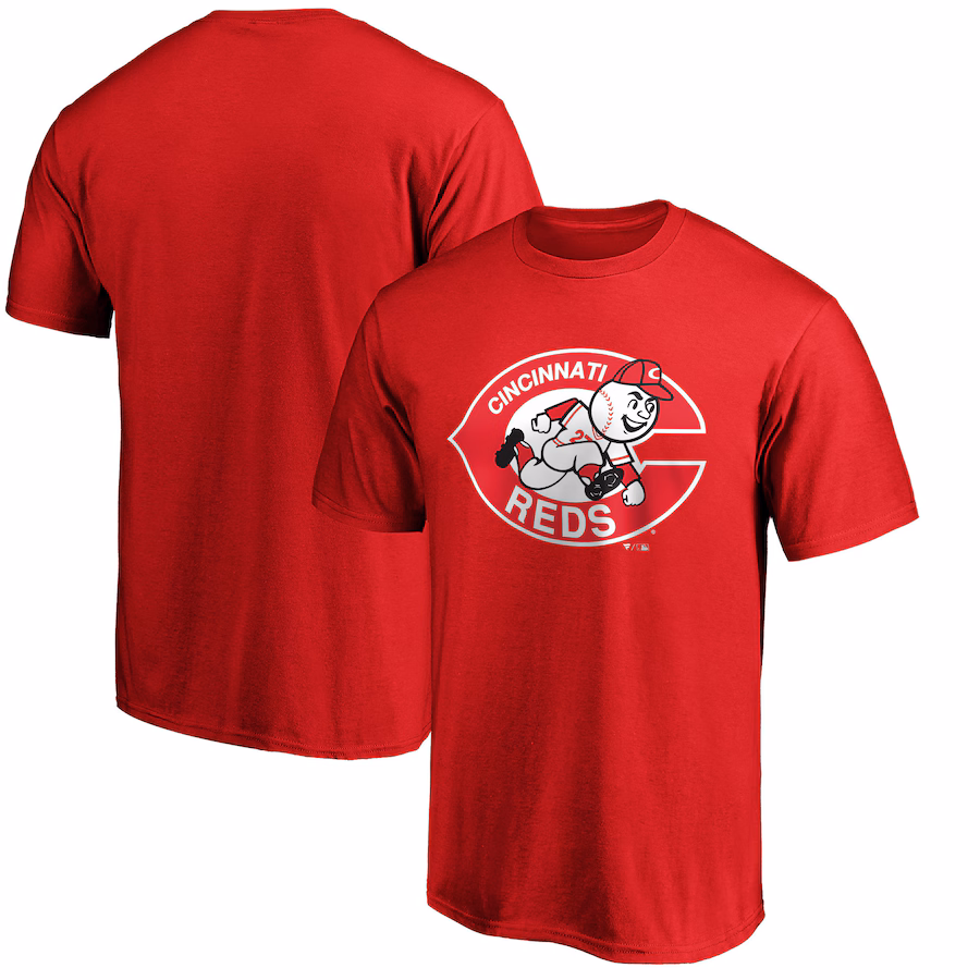Men's Cincinnati Reds Red Cooperstown Collection Forbes T-Shirt - ujerseystore