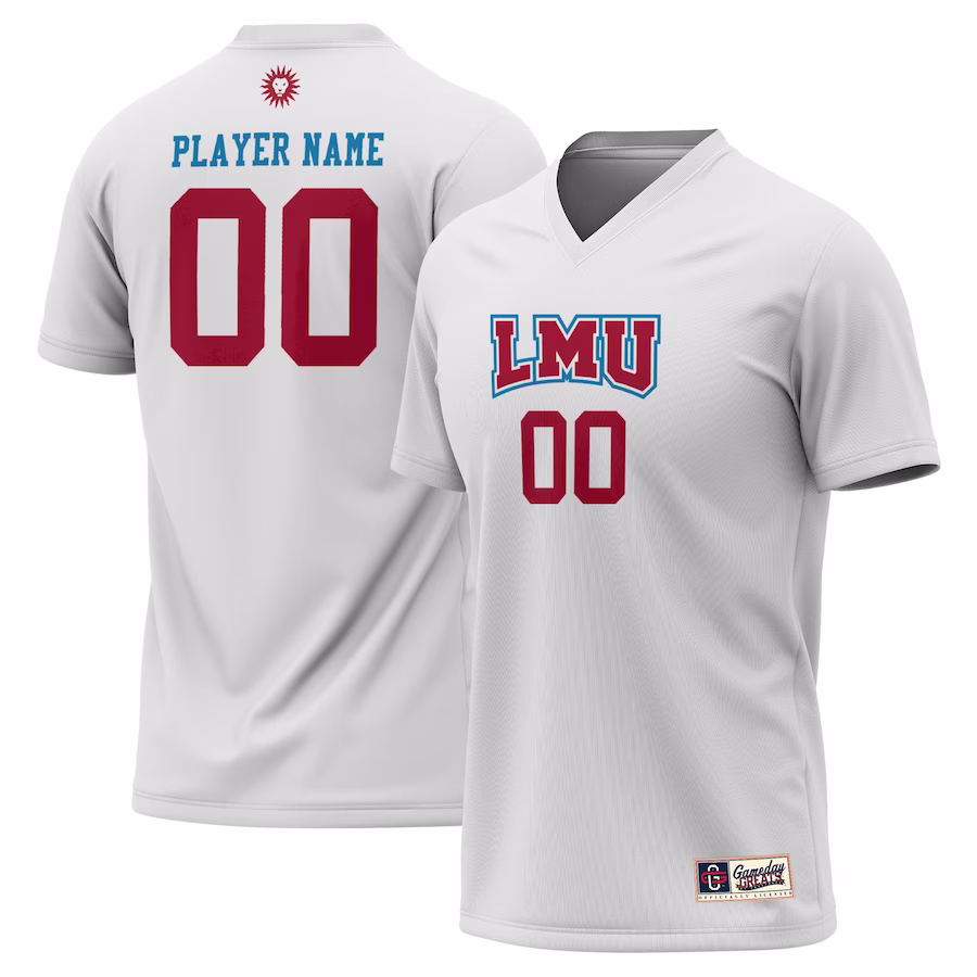 Loyola Marymount Lions GameDay Greats Youth Lightweight NIL Pick-A-Player Men's Soccer Jersey - White - ujerseystore