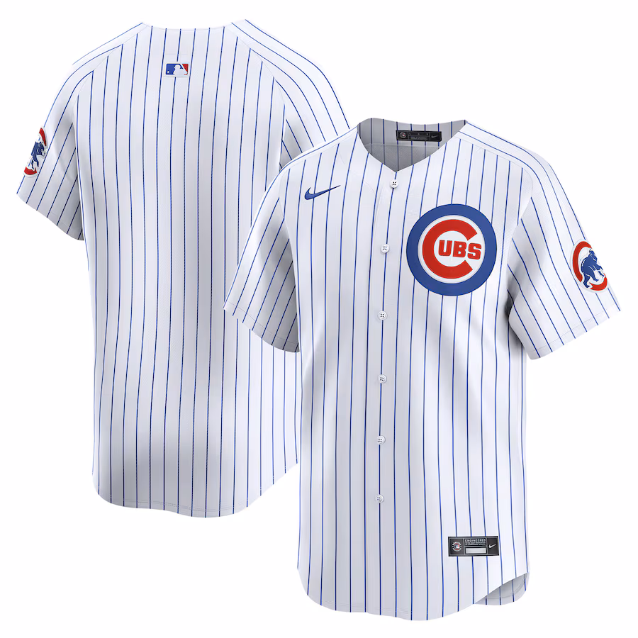 Men's Chicago Cubs Nike White Home Limited Jersey - ujerseystore
