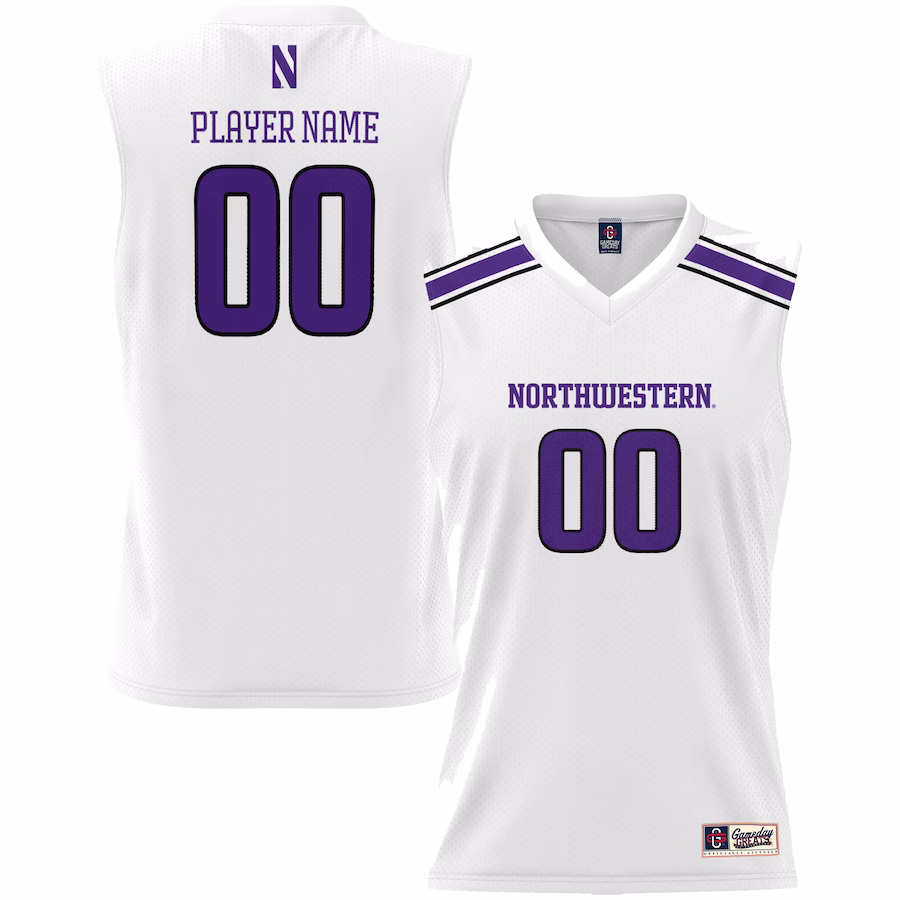 Northwestern Wildcats GameDay Greats Unisex Lightweight NIL Pick-A-Player Women's Basketball Jersey - White - ujerseystore