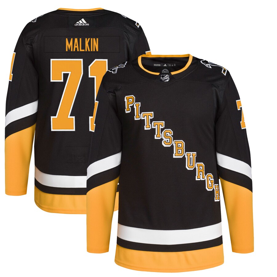 Men's Pittsburgh Penguins Evgeni Malkin adidas Black Alternate Primegreen Authentic Pro Player Jersey - ujerseystore