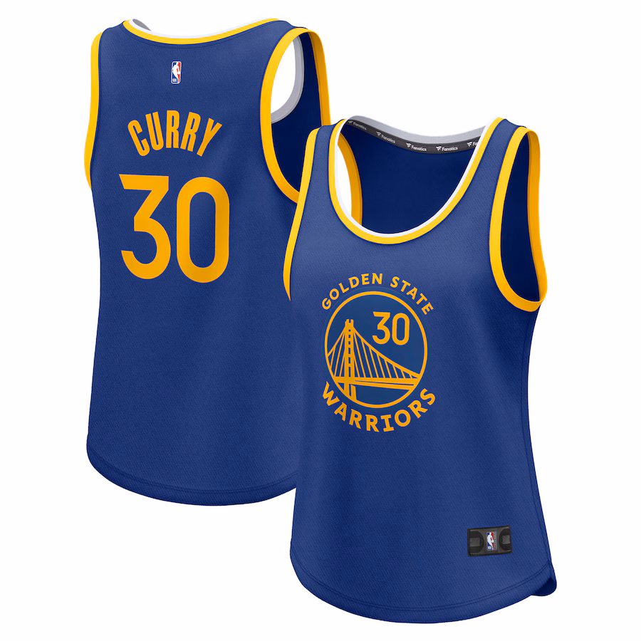Women's Golden State Warriors Stephen Curry Fanatics Royal Fast Break Player Jersey - Icon Edition - ujerseystore