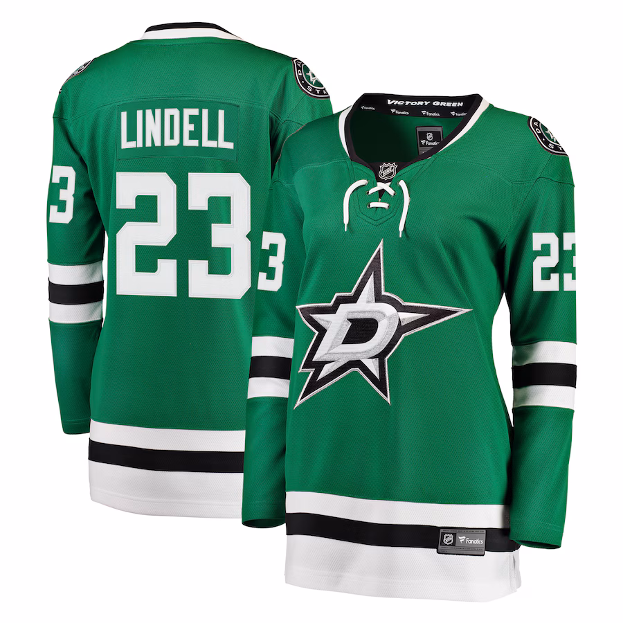 Women's Dallas Stars Esa Lindell Fanatics Kelly Green Breakaway Player Jersey - ujerseystore