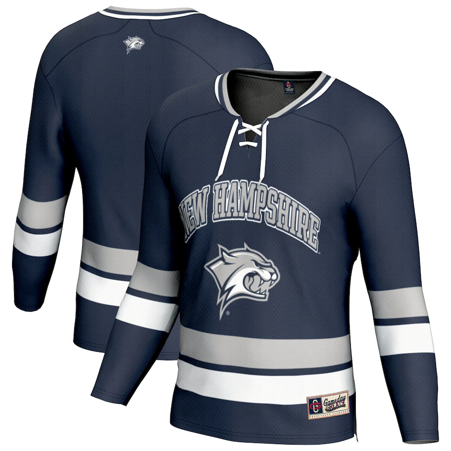 Unisex GameDay Greats Navy New Hampshire Wildcats Spirit Hockey Jersey - ujerseystore