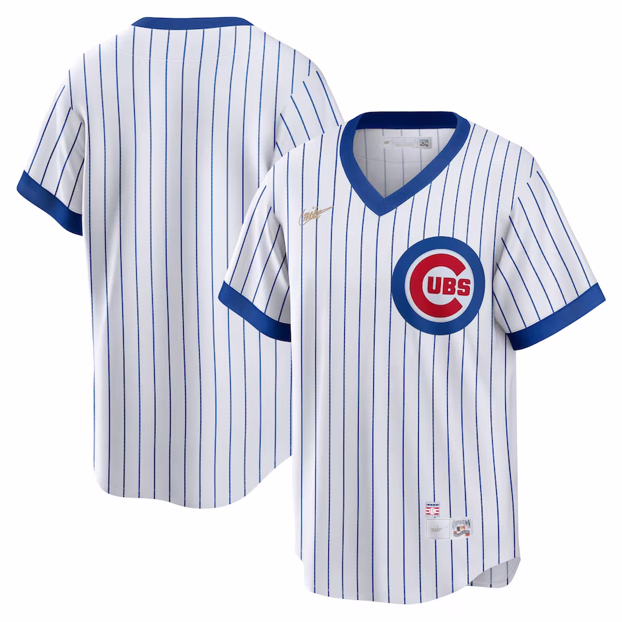 Men's Chicago Cubs Nike White Home Cooperstown Collection Team Jersey - ujerseystore
