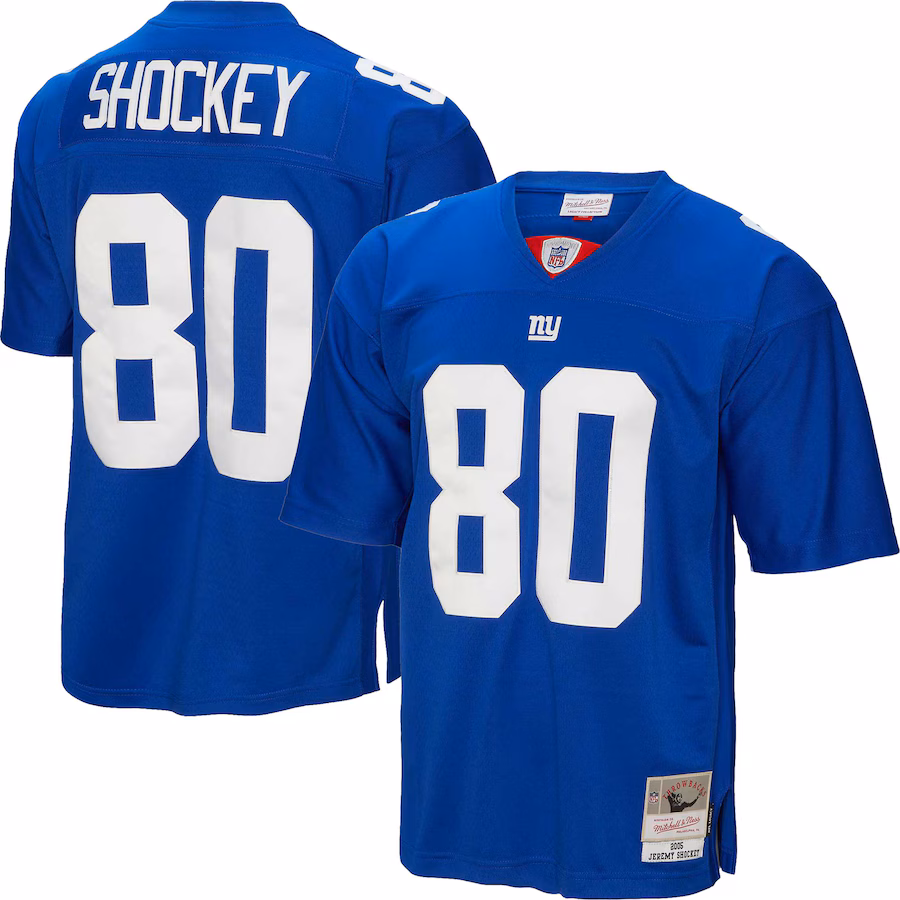 Men's New York Giants Jeremy Shockey Mitchell & Ness Royal Legacy Replica Jersey - ujerseystore