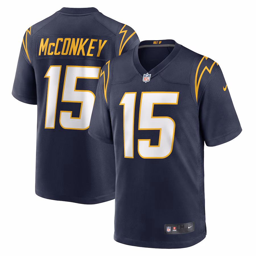 Men's Los Angeles Chargers Ladd McConkey Nike  Navy Alternate Game Jersey - ujerseystore