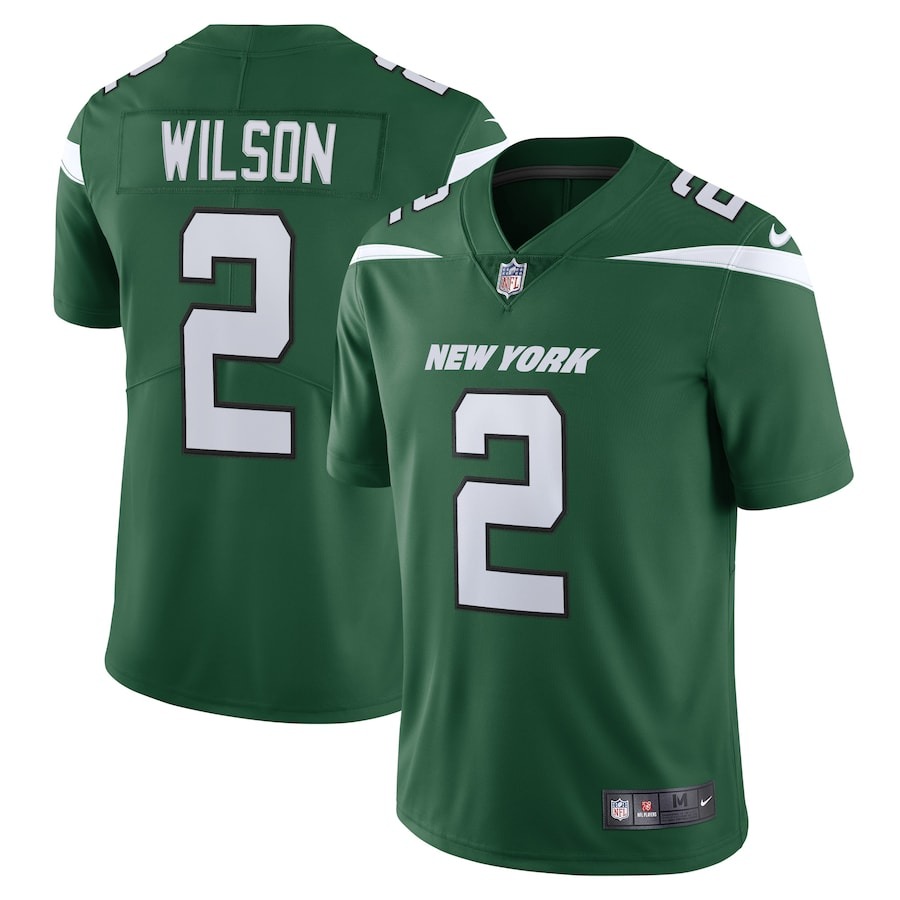 Men's New York Jets Zach Wilson Nike Gotham Green Vapor Limited Jersey - ujerseystore