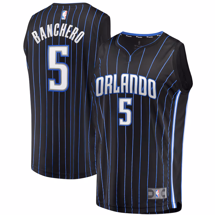 Men's Orlando Magic Paolo Banchero Fanatics Black Fast Break Replica Player Jersey - Icon Edition - ujerseystore