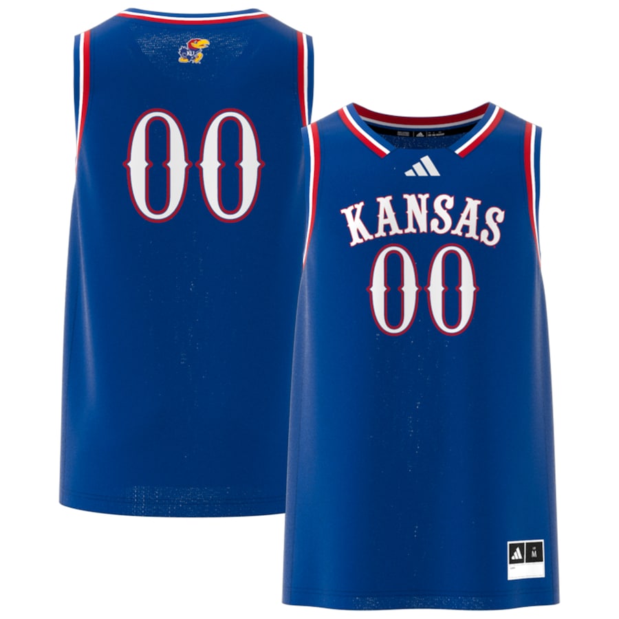 Men's adidas #00 Royal Kansas Jayhawks Swingman Jersey - ujerseystore
