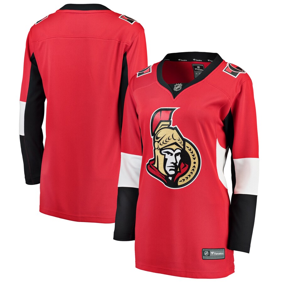 Women's Ottawa Senators Fanatics Branded Red Breakaway Home Blank Jersey - ujerseystore