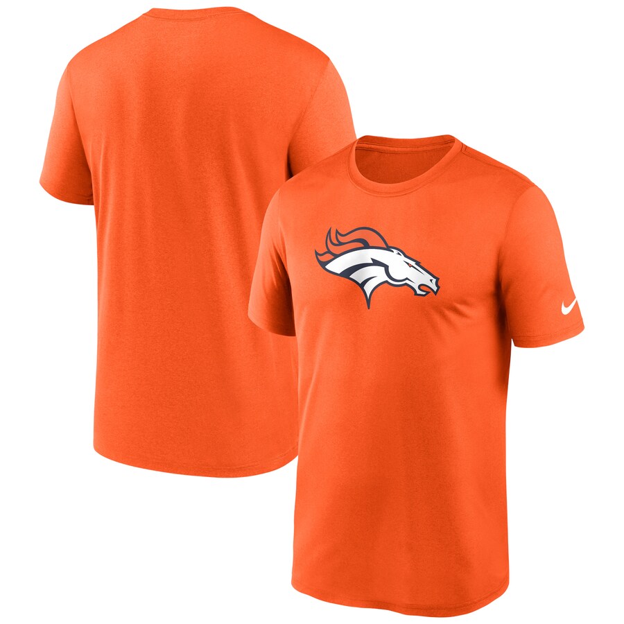 Men's Denver Broncos Nike Orange Legend Logo Performance T-Shirt - ujerseystore