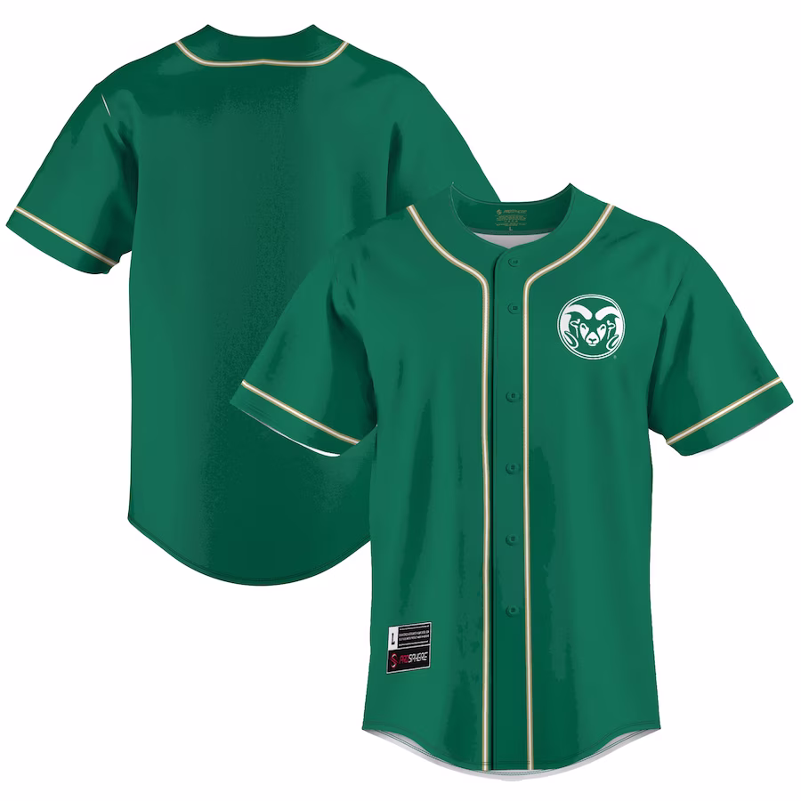 Colorado State Rams GameDay Greats  Lightweight Baseball Jersey - Green - ujerseystore