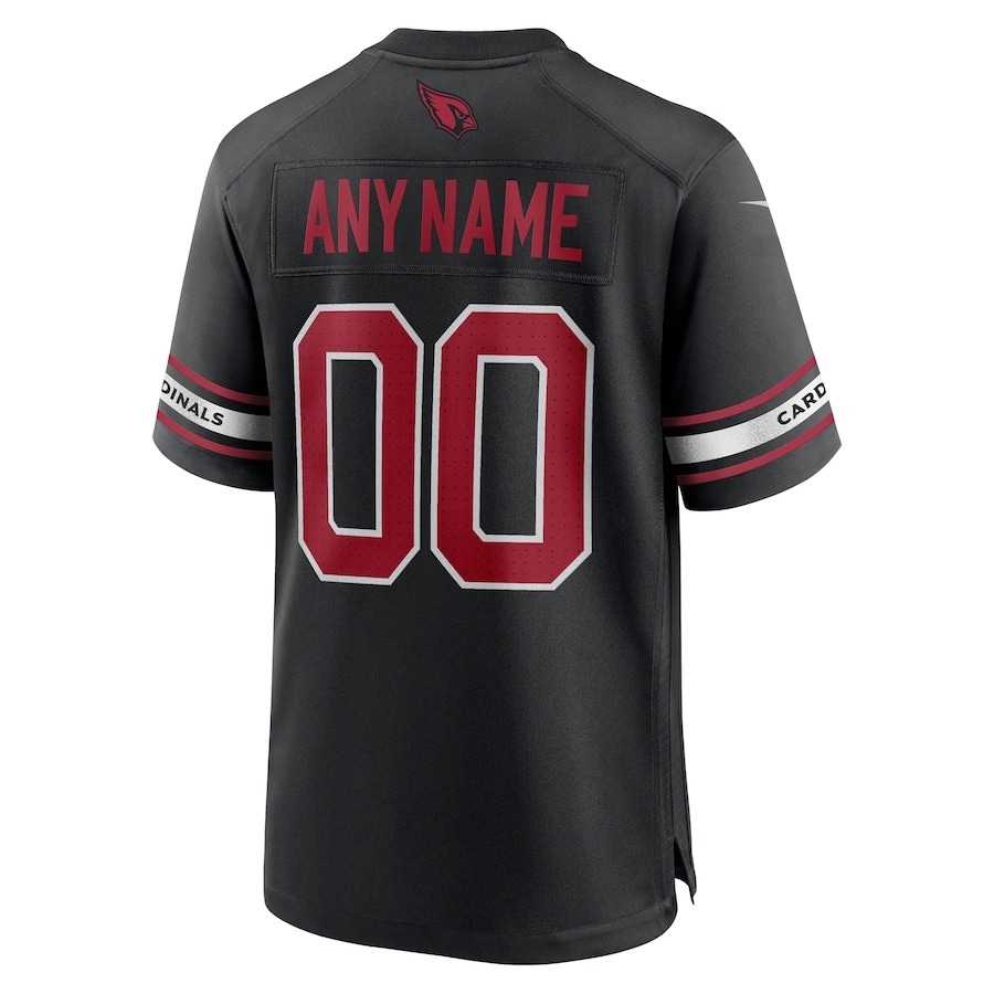 Men's Arizona Cardinals Nike Black Alternate Custom Game Jersey - ujerseystore