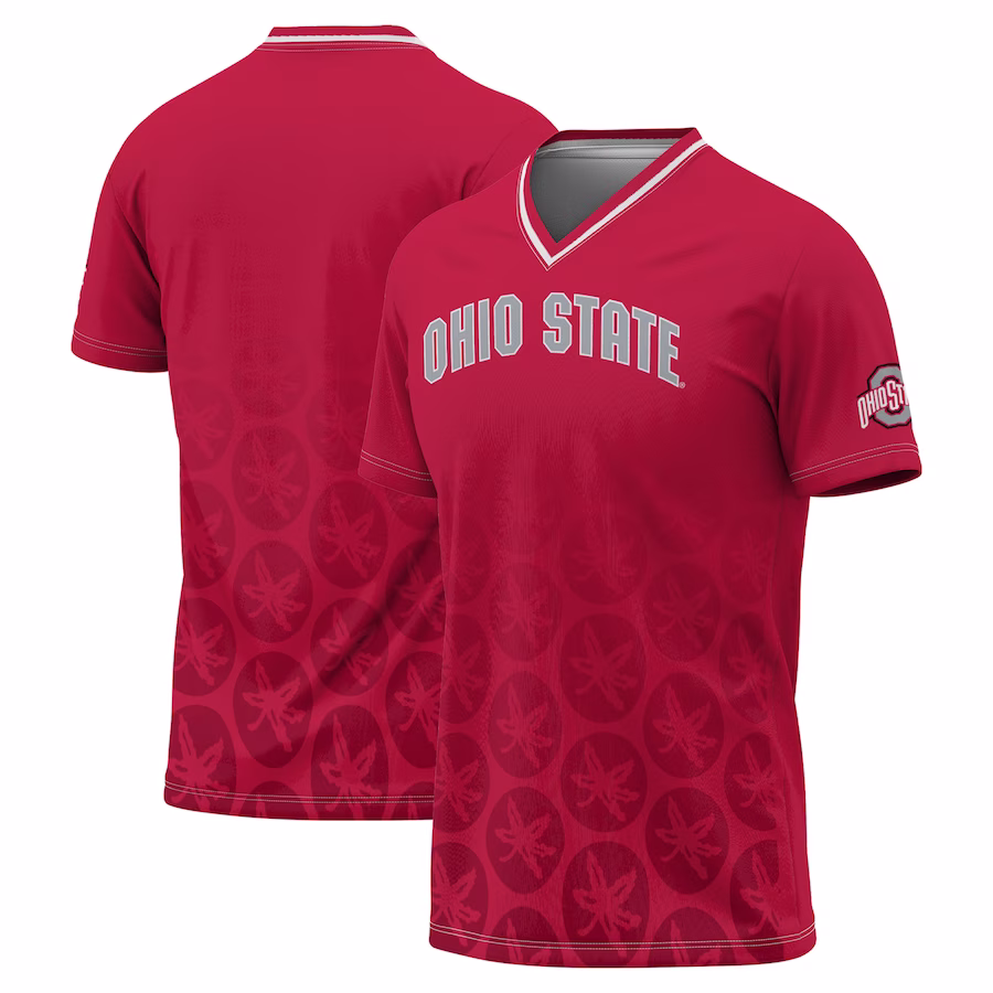 Ohio State Buckeyes GameDay Greats Unisex Lightweight Soccer Fashion Jersey - Scarlet - ujerseystore