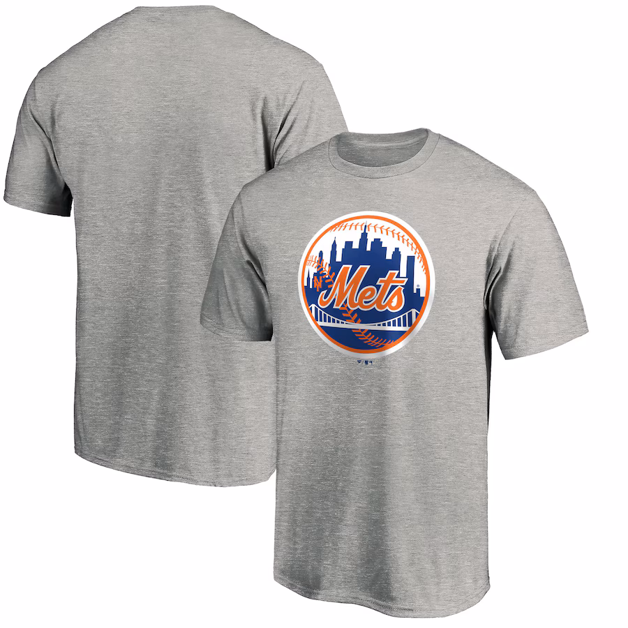 Men's New York Mets Heather Gray Cooperstown Collection Forbes T-Shirt - ujerseystore