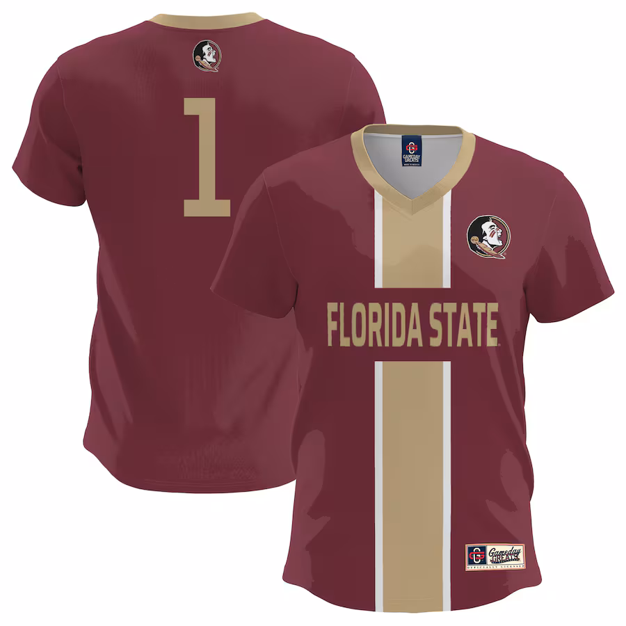 Men's GameDay Greats  Garnet Florida State Seminoles Lightweight Soccer Fashion Jersey - ujerseystore