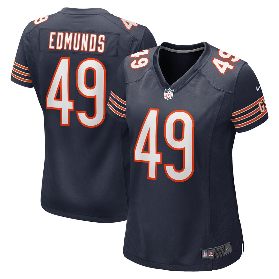 Women's Chicago Bears Tremaine Edmunds Nike Navy Game Player Jersey - ujerseystore