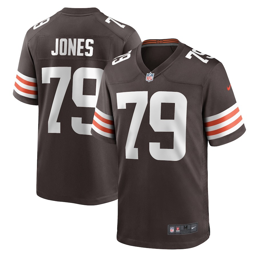 Men's Cleveland Browns Dawand Jones Nike  Brown Team Game Jersey - ujerseystore