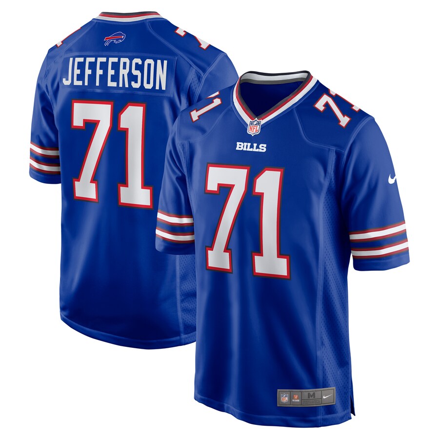 Men's Buffalo Bills Quinton Jefferson Nike Royal Game Jersey - ujerseystore