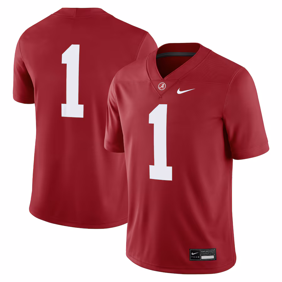 #1 Alabama Crimson Tide Nike Game Jersey - Crimson - ujerseystore