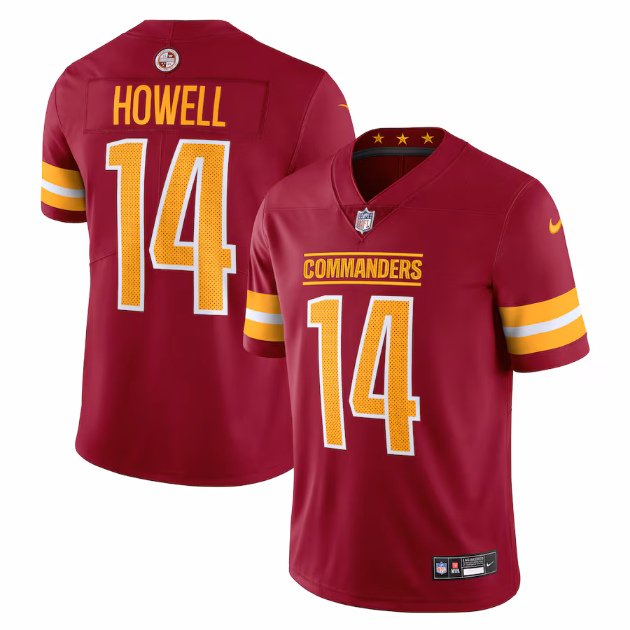 Men's Washington Commanders Sam Howell Nike Burgundy  Vapor Untouchable Limited Jersey - ujerseystore