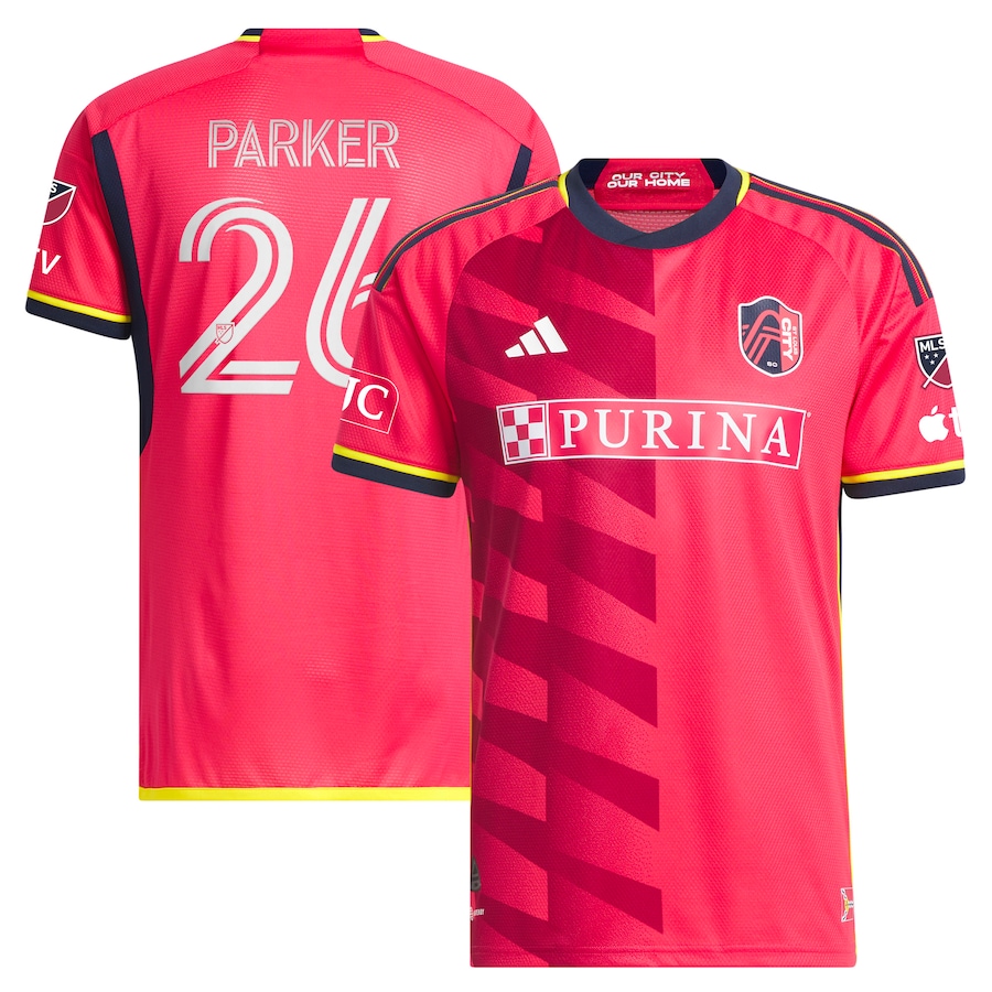 Men's St. Louis City SC Tim Parker adidas Red 2023 The Spirit Kit Authentic Jersey - ujerseystore