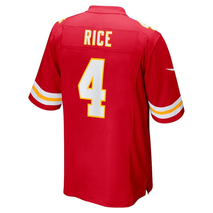 Men's Kansas City Chiefs Rashee Rice Nike  Red  Game Jersey - ujerseystore