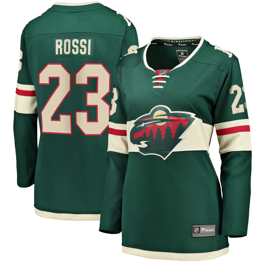 Women's Minnesota Wild Marco Rossi Fanatics Branded Green Home Breakaway Player Jersey - ujerseystore