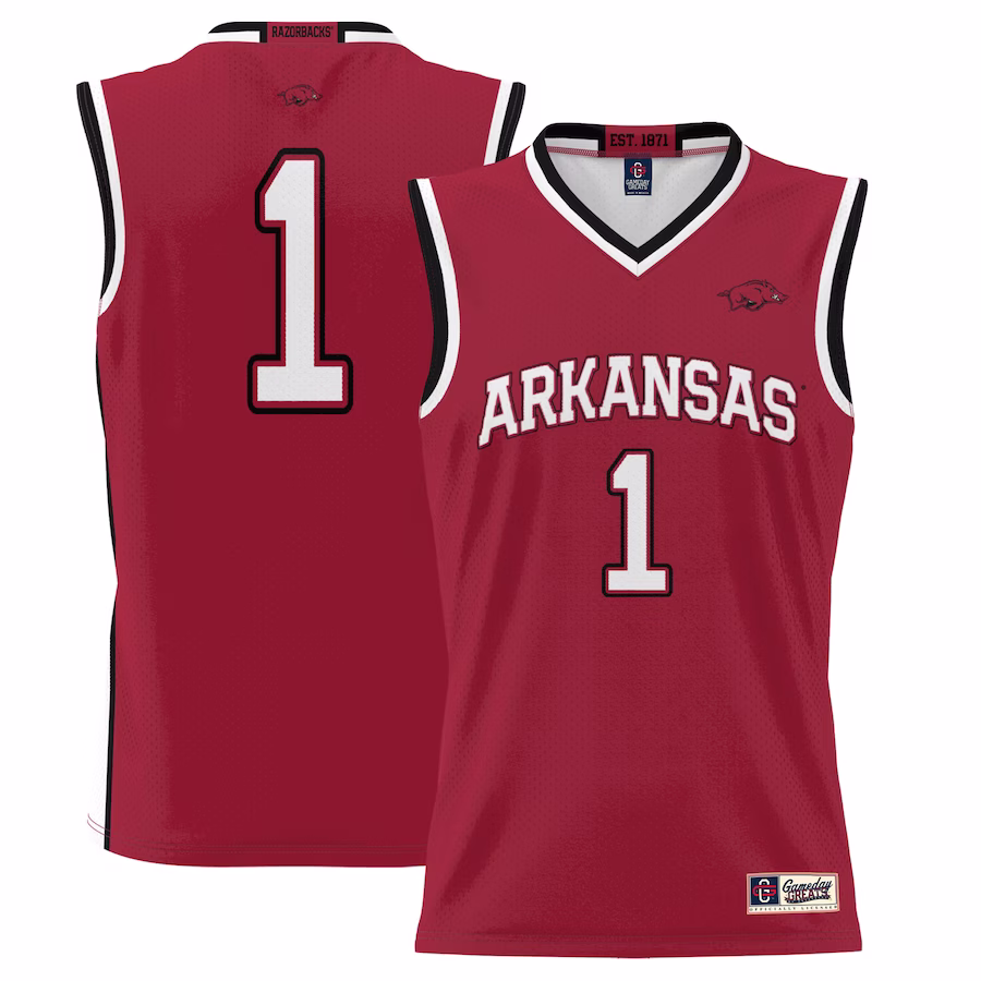 #1 Arkansas Razorbacks GameDay Greats Youth Lightweight Basketball Jersey - Cardinal - ujerseystore