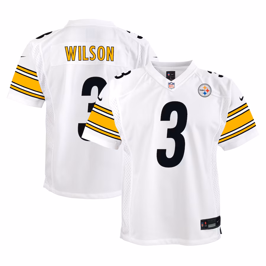Youth Pittsburgh Steelers Russell Wilson Nike White Player Game Jersey - ujerseystore