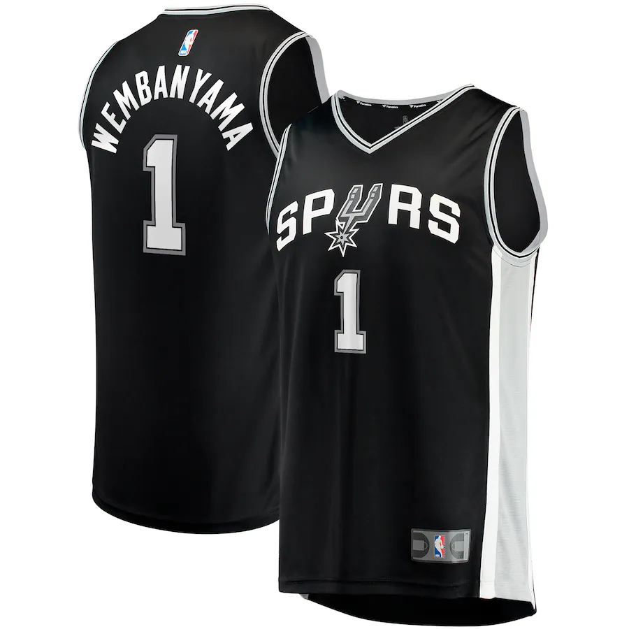Men's San Antonio Spurs Victor Wembanyama Fanatics Black  Fast Break Replica Jersey - Icon Edition - ujerseystore