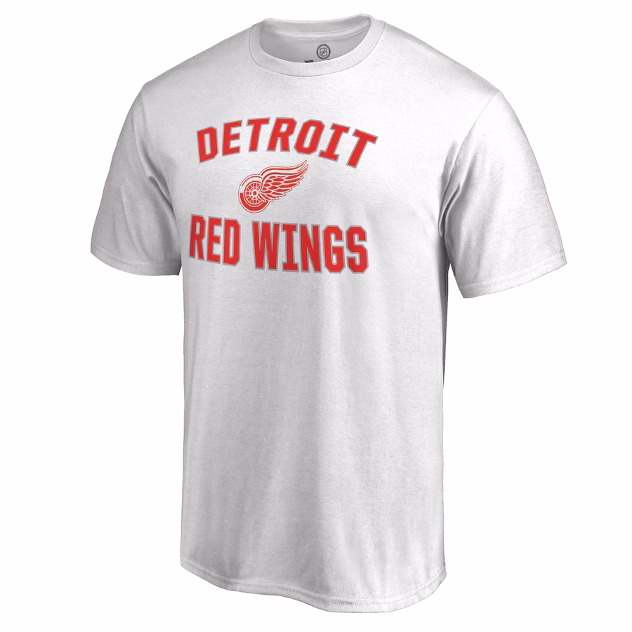 Men's Detroit Red Wings Victory Arch White T-Shirt - ujerseystore