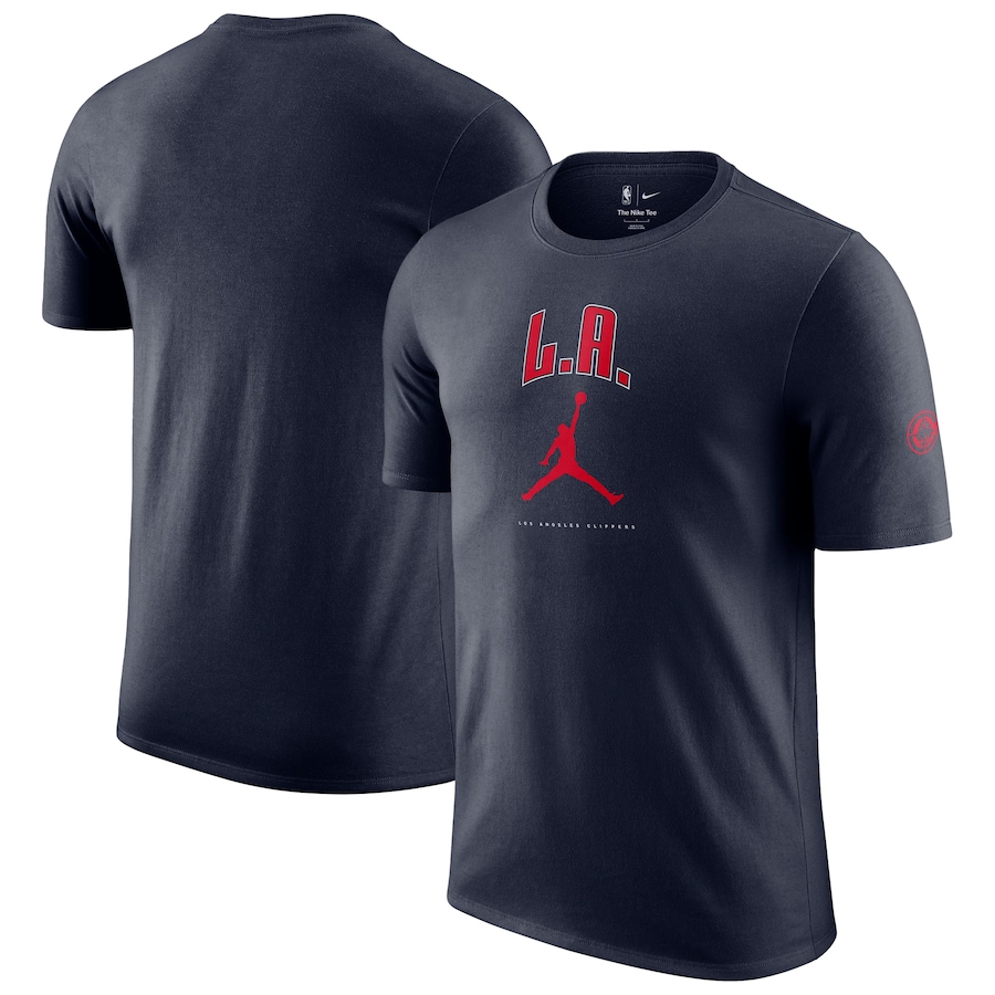 Unisex LA Clippers Jordan Brand Navy Essential Cities T-Shirt - ujerseystore