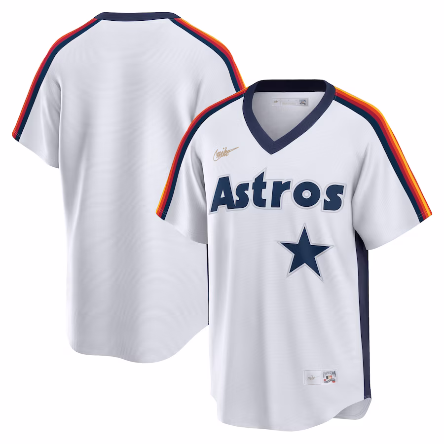 Men's Houston Astros Nike White Home Cooperstown Collection Player Jersey - ujerseystore