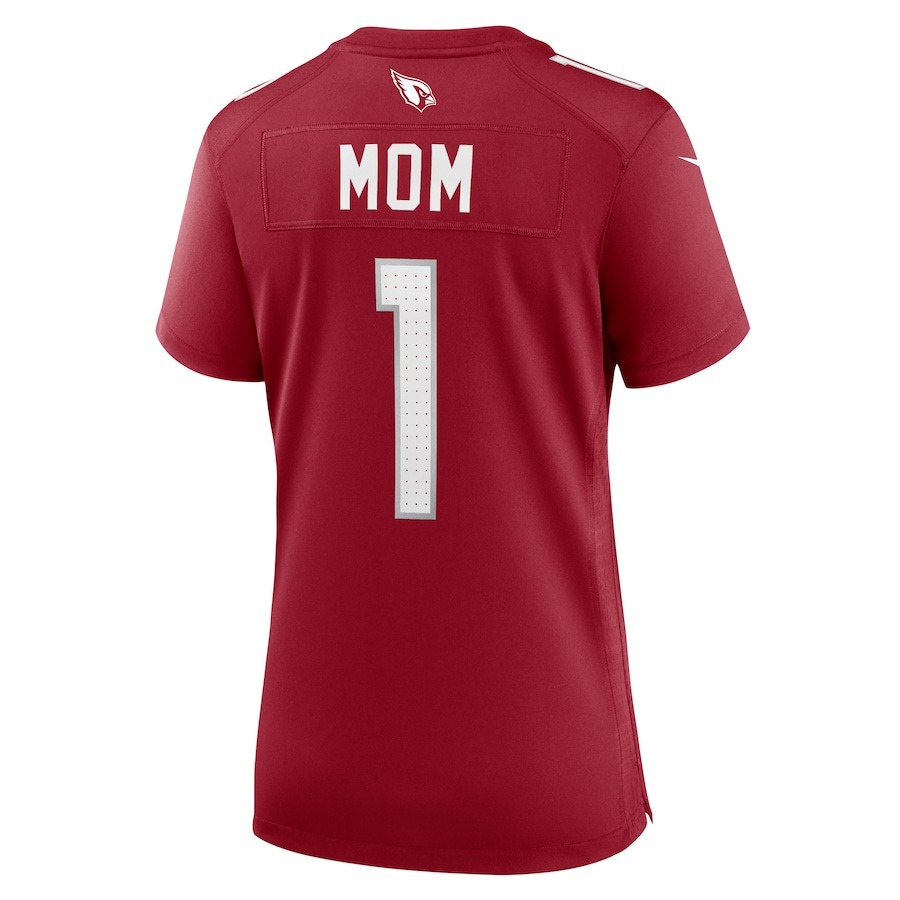 Women's Arizona Cardinals Number 1 Mom Nike Cardinal Game Jersey - ujerseystore
