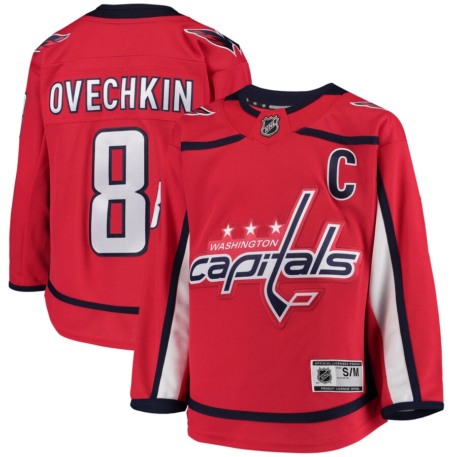 Youth Washington Capitals Alexander Ovechkin Red Home Premier Player Jersey - ujerseystore