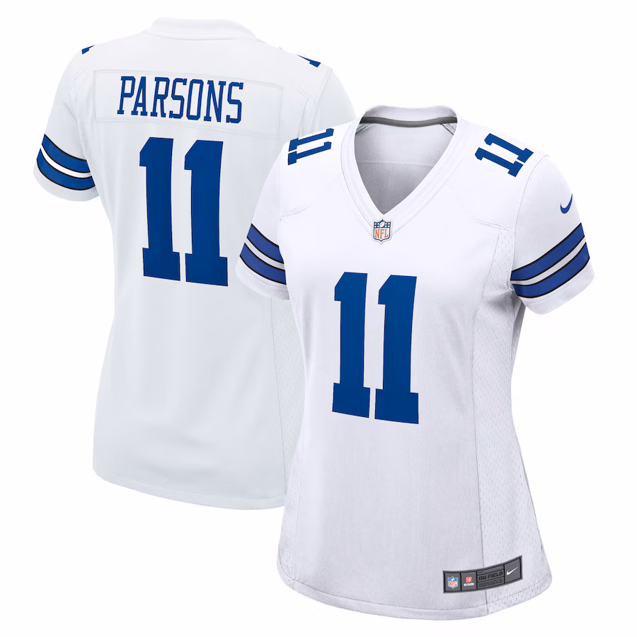Women's Dallas Cowboys Micah Parsons Nike White Game Jersey - ujerseystore