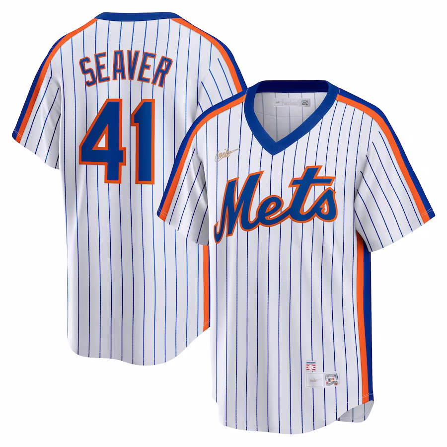 Men's New York Mets Tom Seaver Nike White Home Cooperstown Collection Player Jersey - ujerseystore