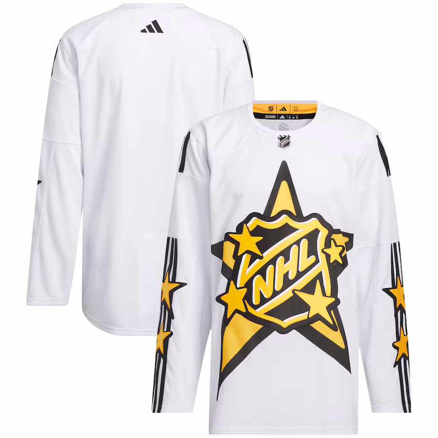 Men's 2024 NHL All-Star Game adidas x drew house White Primegreen Authentic Jersey - ujerseystore
