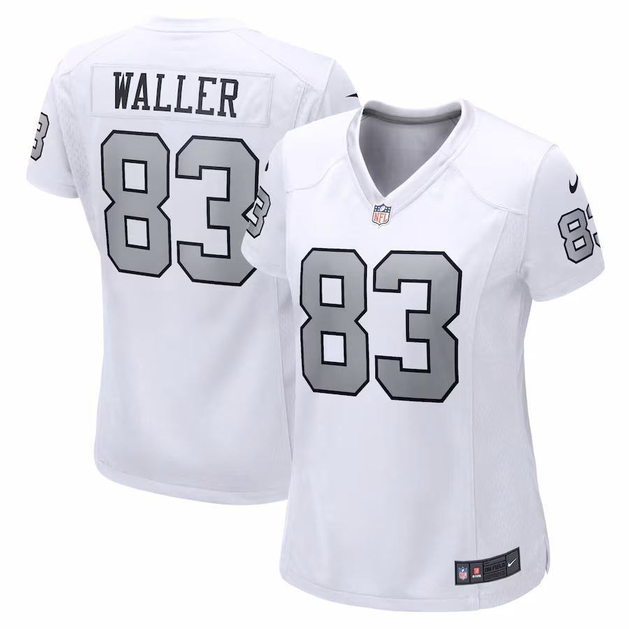 Women's Las Vegas Raiders Darren Waller Nike White Player Jersey - ujerseystore