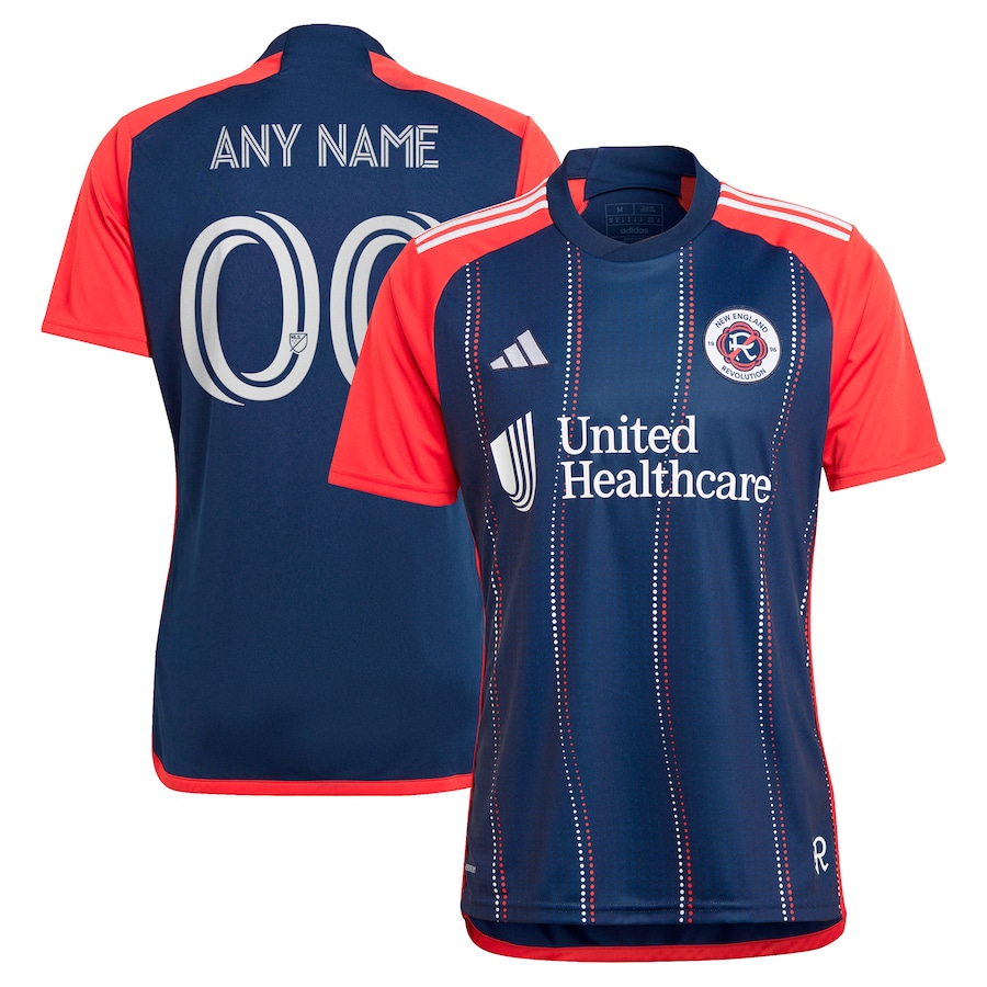 Men's New England Revolution  adidas Navy 2024 Boston Tea Party Replica Custom Jersey - ujerseystore